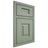 Shiloh Cabinetry Beaded Inset Hamlin White Oak Plain Cut Moss Door