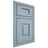 Shiloh Cabinetry Beaded Inset Hamlin White Oak Plain Cut Sky Door
