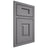 Shiloh Cabinetry Beaded Inset Hamlin White Oak Plain Cut Sterling Door