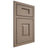 Shiloh Cabinetry Beaded Inset Hamlin White Oak Quarter Sawn Almond Door