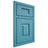 Shiloh Cabinetry Beaded Inset Hamlin White Oak Quarter Sawn Aqua Door