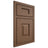 Shiloh Cabinetry Beaded Inset Hamlin White Oak Quarter Sawn Autumn Door