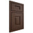 Shiloh Cabinetry Beaded Inset Hamlin White Oak Quarter Sawn Braun Door