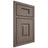 Shiloh Cabinetry Beaded Inset Hamlin White Oak Quarter Sawn Clay Door