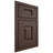Shiloh Cabinetry Beaded Inset Hamlin White Oak Quarter Sawn Dusk Door
