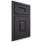 Shiloh Cabinetry Beaded Inset Hamlin White Oak Quarter Sawn Harbor Door