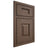 Shiloh Cabinetry Beaded Inset Hamlin White Oak Quarter Sawn Mineral Door