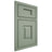 Shiloh Cabinetry Beaded Inset Hamlin White Oak Quarter Sawn Moss Door