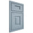 Shiloh Cabinetry Beaded Inset Hamlin White Oak Quarter Sawn Sky Door