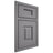 Shiloh Cabinetry Beaded Inset Hamlin White Oak Quarter Sawn Sterling Door