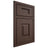 Shiloh Cabinetry Beaded Inset Hamlin White Oak Rift Cut Dusk Door