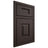 Shiloh Cabinetry Beaded Inset Hamlin White Oak Rift Cut Morel Door