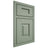 Shiloh Cabinetry Beaded Inset Hamlin White Oak Rift Cut Moss Door
