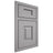 Shiloh Cabinetry Beaded Inset Hamlin White Oak Rift Cut Stratus Door