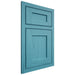 Shiloh Cabinetry Beaded Inset Hanover Alder Plain Cut Aqua Door