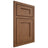 Shiloh Cabinetry Beaded Inset Hanover Alder Plain Cut Walnut Door