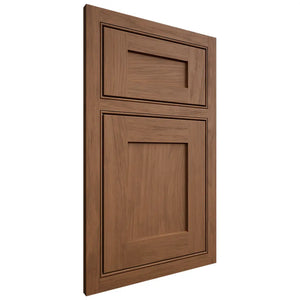 Shiloh Cabinetry Beaded Inset Hanover Alder Plain Cut Walnut Door