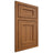 Shiloh Cabinetry Beaded Inset Hanover Hickory Plain Cut Chestnut Door