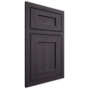 Shiloh Cabinetry Beaded Inset Hanover Hickory Plain Cut Harbor Door