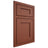 Shiloh Cabinetry Beaded Inset Hanover Maple Plain Cut Cayenne Door