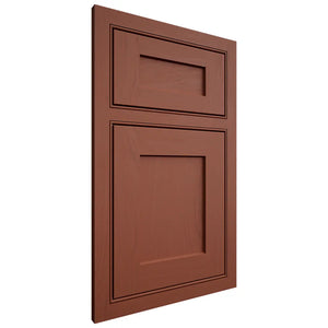 Shiloh Cabinetry Beaded Inset Hanover Maple Plain Cut Cayenne Door
