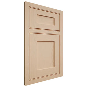 Shiloh Cabinetry Beaded Inset Hanover Maple Plain Cut Natural Door
