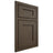 Shiloh Cabinetry Beaded Inset Hanover Maple Plain Cut Perfect Brown Door
