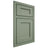 Shiloh Cabinetry Beaded Inset Hanover Poplar Plain Cut Moss Door