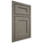 Shiloh Cabinetry Beaded Inset Hanover Poplar Plain Cut Thyme Door