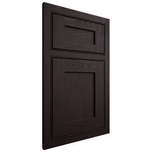 Shiloh Cabinetry Beaded Inset Hanover Red Oak Plain Cut Espresso Door