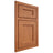 Shiloh Cabinetry Beaded Inset Hanover Red Oak Plain Cut Harvest Door
