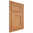 Shiloh Cabinetry Beaded Inset Hanover Red Oak Plain Cut Medium Door