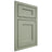 Shiloh Cabinetry Beaded Inset Hanover Red Oak Plain Cut Moss Door