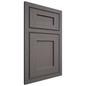Shiloh Cabinetry Beaded Inset Hanover Walnut Plain Cut Cadet Door