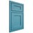 Shiloh Cabinetry Beaded Inset Hanover White Oak Plain Cut Aqua Door
