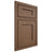 Shiloh Cabinetry Beaded Inset Hanover White Oak Plain Cut Autumn Door
