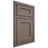 Shiloh Cabinetry Beaded Inset Hanover White Oak Plain Cut Clay Door