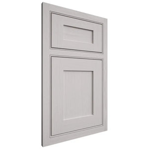 Shiloh Cabinetry Beaded Inset Hanover White Oak Plain Cut Cotton Door