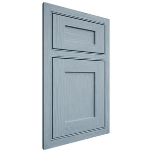 Shiloh Cabinetry Beaded Inset Hanover White Oak Plain Cut Sky Door