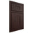 Shiloh Cabinetry Beaded Inset Hartford Alder Plain Cut Bistre Door
