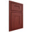 Shiloh Cabinetry Beaded Inset Hartford Cherry Plain Cut Red Door