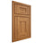 Shiloh Cabinetry Beaded Inset Hartford Hickory Plain Cut Medium Door
