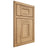 Shiloh Cabinetry Beaded Inset Hartford Hickory Plain Cut Natural Door