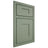 Shiloh Cabinetry Beaded Inset Hartford Poplar Plain Cut Moss Door