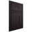 Shiloh Cabinetry Beaded Inset Hartford Red Oak Plain Cut Espresso Door