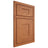 Shiloh Cabinetry Beaded Inset Hartford Red Oak Plain Cut Harvest Door