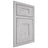 Shiloh Cabinetry Beaded Inset Hartford Walnut Plain Cut Stratus Door