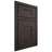 Shiloh Cabinetry Beaded Inset Hartford White Oak Plain Cut Morel Door
