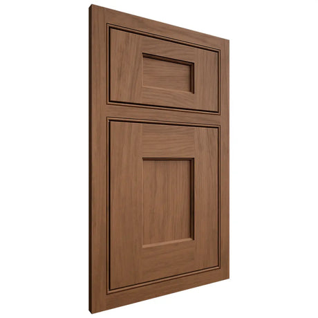 Shiloh Cabinetry Beaded Inset Heritage Alder Plain Cut Walnut Door