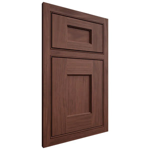 Shiloh Cabinetry Beaded Inset Heritage Cherry Plain Cut Bourbon Door